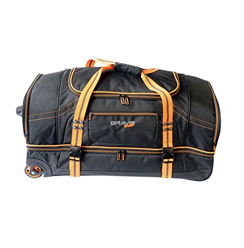 Coleman 30 rolling drop bottom duffel bag grey discount